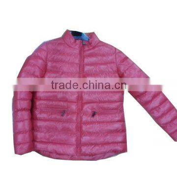 Russian winter jacket for women red jacket