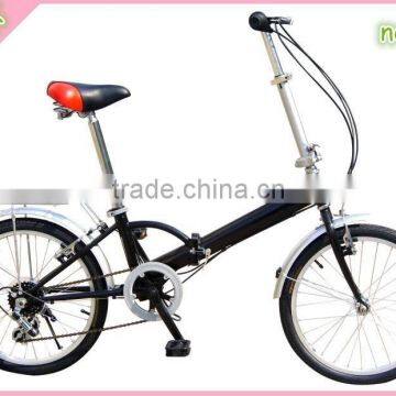 18" black folding bicycle with good quality SH-FD043