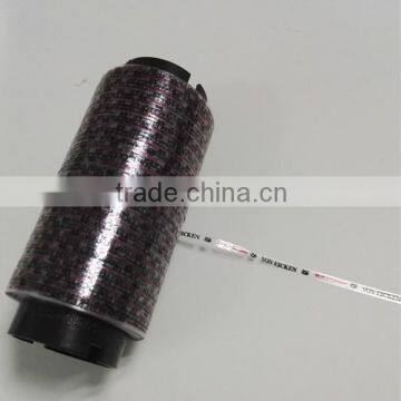 2mm transparent colorful tear tapes with black words printed