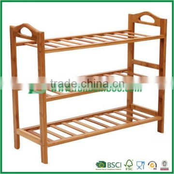 FB6-1014 Customized 3 Layer Wood Bamboo Shoe Rack