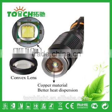 High Power Flashlight XML T6 Zoomable 5 Modes With SOS Flahslight Glare Flashlight for Outdoor Camping Use 2*18650 Battery Lamp photo-4