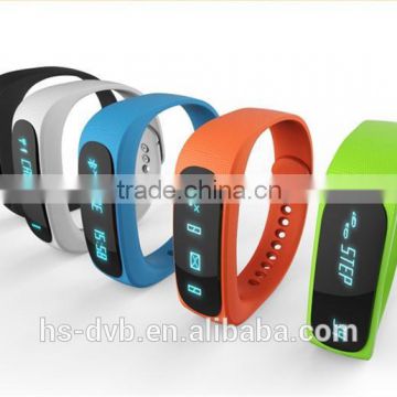 2015 Newest Factory Price High Quality Smart Bluetooth Sport Silicon Bracelet E02