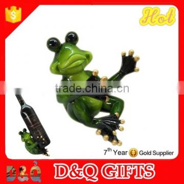 Resin single frog wine bottle holder