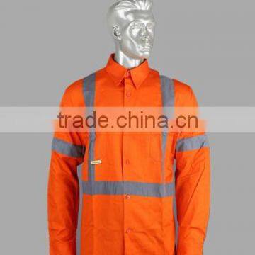 Men's Hi Vis Reflective Work Shirt with mesh