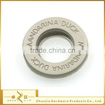 Custom zinc alloy round eyelet with logo