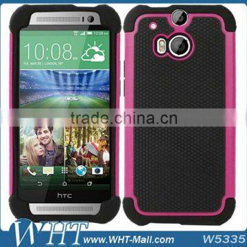 Factory Price PC Silicon Ball Line Skin Cover Case for HTC One 2 M8, for HTC One 2 M8 Back Cover