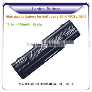 Replacement 6cells laptop lithium battery for dell vostro 1014 PP38L A840