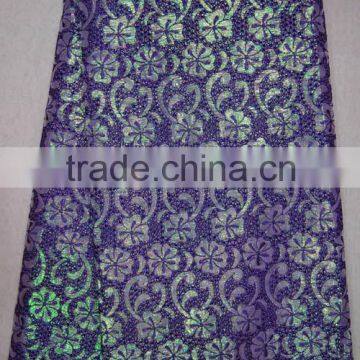 organza lace fabric for adress CL4066-6 lilac