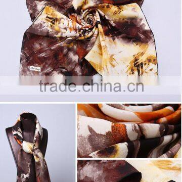 Fashion Factory Direct Custom Screen Printed Silk Scarf Quality Choice
