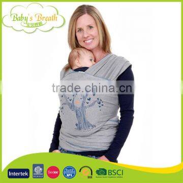 BCW-15 Factory Direct Sales Baby Ring Sling Carrier Stretchy Baby Wrap Carrier with Cheap Price