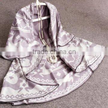 Shawl Scarf Tribal Fringe Hoodies Jacket Ethnic Warm Cardigans For Women Blankets Cape Shawl Ponchos and Capes photo-6