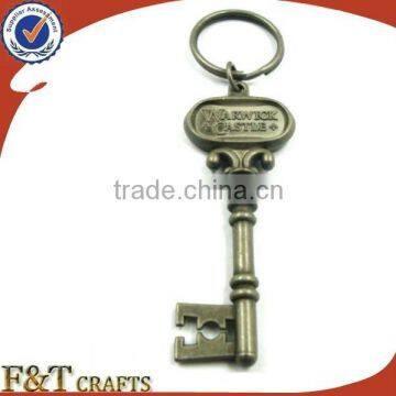 wholesale antique custom metal beer bottle openers w/keychain