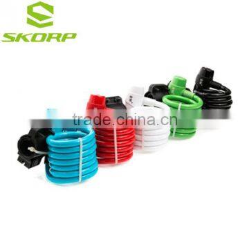 Colorful Custom Logo Bicycle Lock Cable Bike Lock With Lock Holder