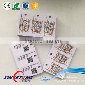 Printed Plastic Customized Keychain Combo PVC Cards With Qrcode photo-5
