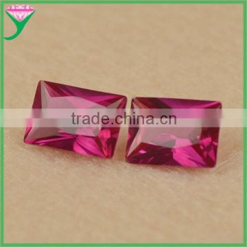 wholesale rectangle cut artificial corundum ruby manufacturer of synthetic diamond