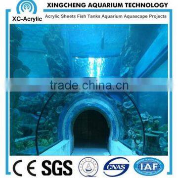 customized acrylic aquarium tunnel on sale for acrylic aquarium tunnel project / acrylic tunnel oceanarium