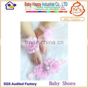 infant babie headband set fancy barefoot sandals