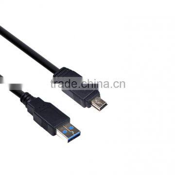 China Manufacturer of USB 3.0 A Type Male to Mini USB 5P Male Charging Cable for MP3