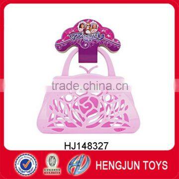 fashion plastic toys jewelry handbag for girl