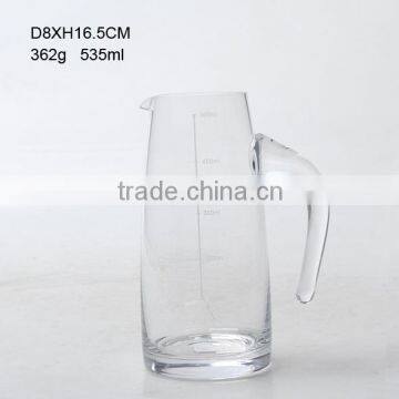 WHOLE SALE Cheap Transparent Glass Wine Decanter With Handle for Centerpiece and Supermarket photo-3