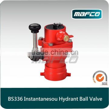 Aluminum BS336 Instantaneous fire hydrant ball valve for fire fighting equipent