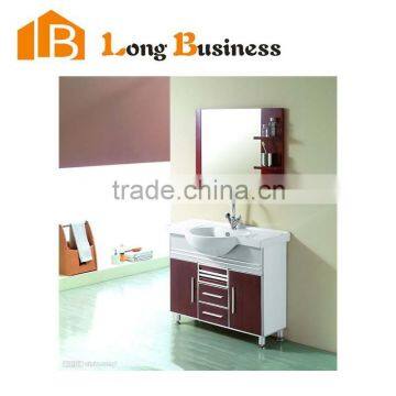 LB-JL2027 Promotion Product White Lacquer Commercial Bathroom Vanity Made In China