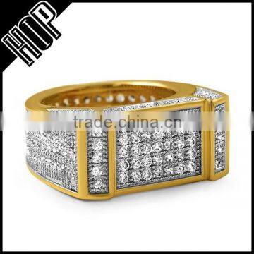 Fashion Gold Plated Crystal Bling Bling Ring