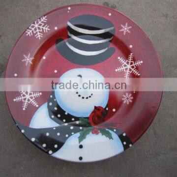 Colorful decal ceramic plate,bulk porcelain plate,serving dishes