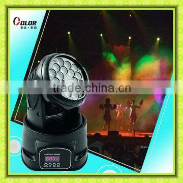 18*3W RGB 3 in 1 tricolor led moving head high quality stages light