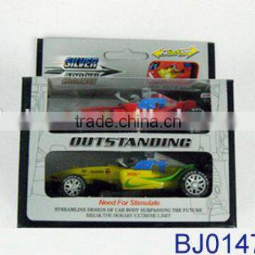 2pcs pull back die cast racing car with light and music