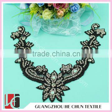 HC-0155-1 New Collrction Crystal Embellishments Rhinestone Applique For Bridal Trimming photo-2