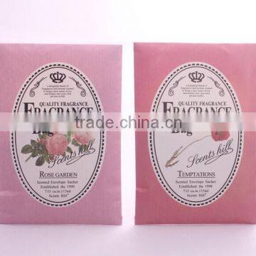 2014 eco-firendly many flavours for your choice envelope aromatic paper sachet