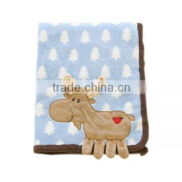 cheap wholesale coral fleece cute baby blanket