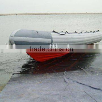 frp rigid inflatable fishing boat with fibeglass hull