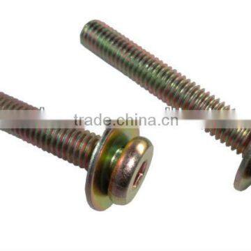 Hex socket pan head SEMS screw