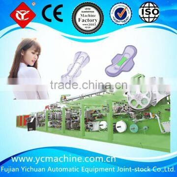 YC-HY600-SV Full Servo Women Sanitary Napkin Making Machine Manufacturer