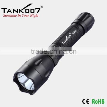 Powered by 3.7v rechargeable 18650 battery rechargeable led flashlight and police security flashlight torch TANK007 TC29B