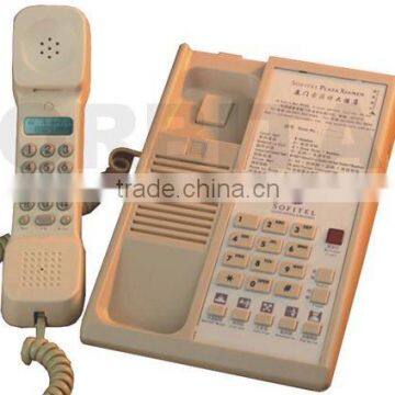 Factory hotel telephone with LCD on handset (hotel logo printing avaialble)