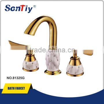 Luxury Shower Columns Health 3-holes Bathroom Faucet Mixer photo-5