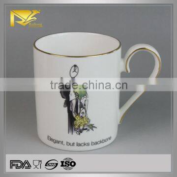 Advertising Retro Collection custom ceramic tea tumbler cup