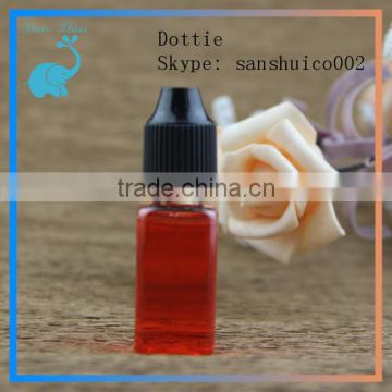 10ml PET plastic bottle made in China plastic 10ml ejuice bottle with childproof cap