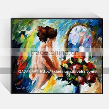 Shu1877 handmade palette knife oil painting design for Bedroom decor