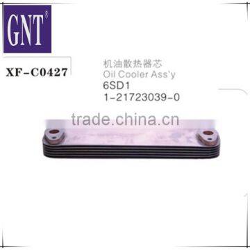 excavator oil cooler core for 6SD1