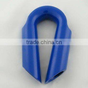 Plastic coated tube thimble