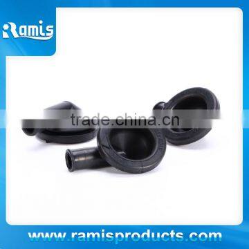 Black rubber waterproof grommet