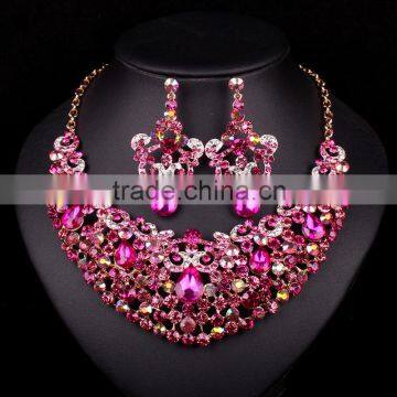 Gorgeous Bridal Crystal Jewelry Set/Crystal Necklaces for Bride/Costume Jewelry Set for Wedding photo-2