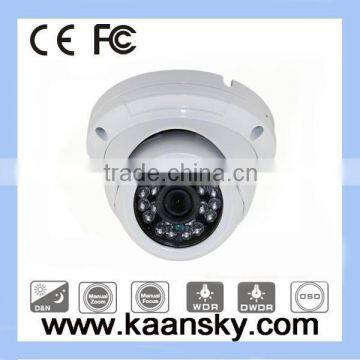 Outdoor and indoor fixed infrared dome camera 800tvl high resolution cctv