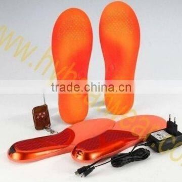 FOAM/EVA/RB heat/heating/heated EVA insole for shoes with rechargeable li-battery for winter outdoor sports