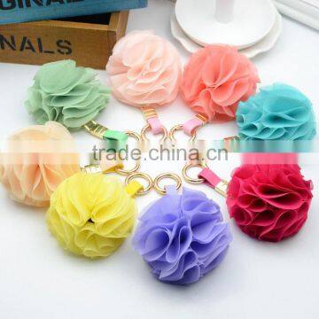 New Fashion Rose Flower Keychain Handbag Keyring
