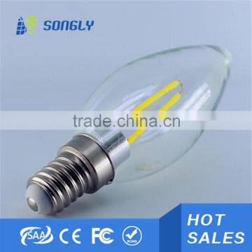 led light bulb filament E12 E14 3W 4W energy saving led filament bulb 360degree led bulb filment